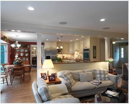 idée déco cuisine ouverte sur salon