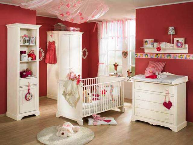 idée de peinture pour chambre bébé fille