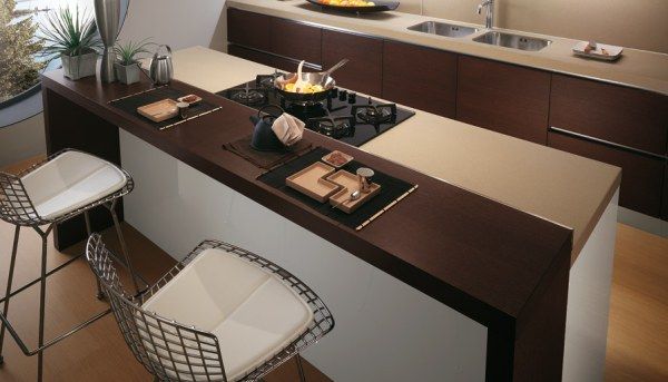 modele de cuisine avec ilot central