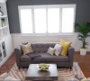 Peinture mur bicolore