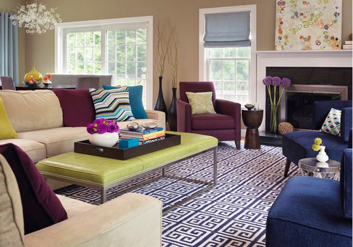 decoration salon prune