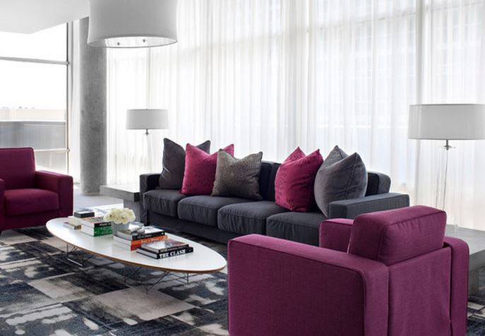 prune canapé décoration salon