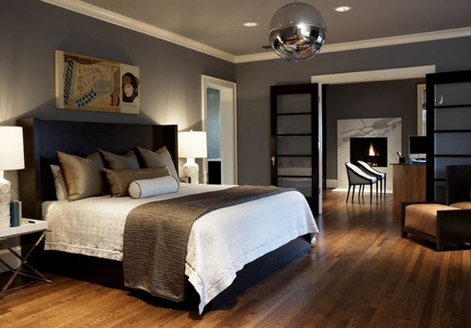 décoration chambre adulte gris