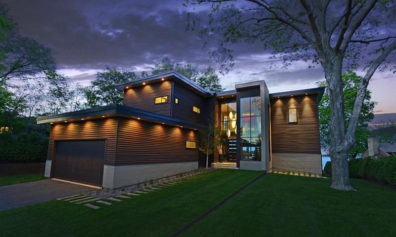 extérieur maison contemporaine