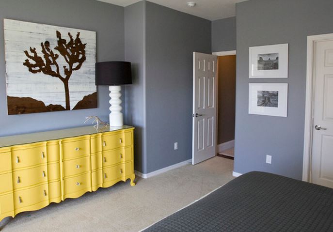 peinture chambre adulte gris