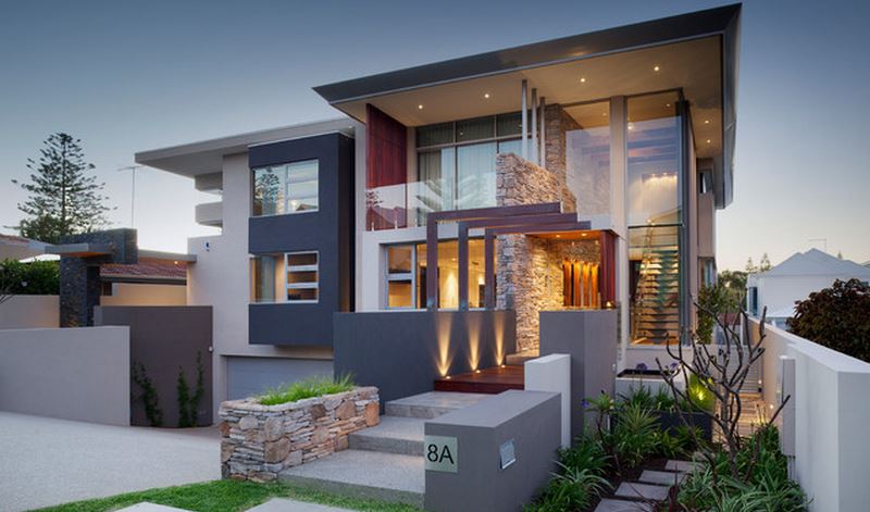 extérieur maison contemporaine