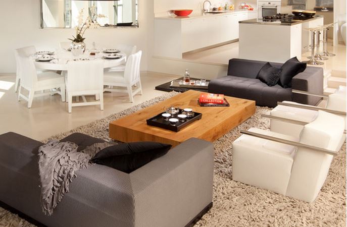 table salon moderne bois