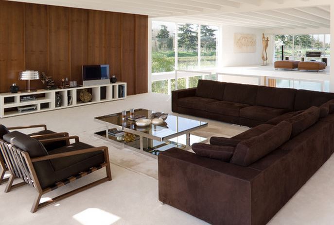 canapé angle convertible moderne