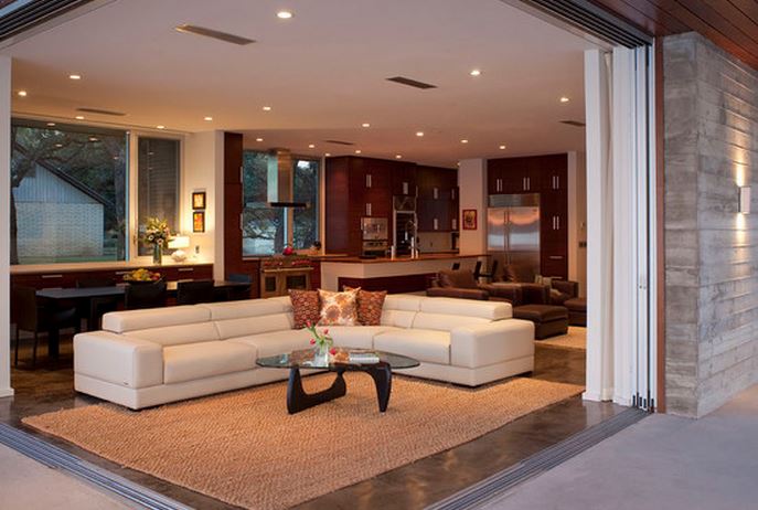 canapé angle convertible moderne