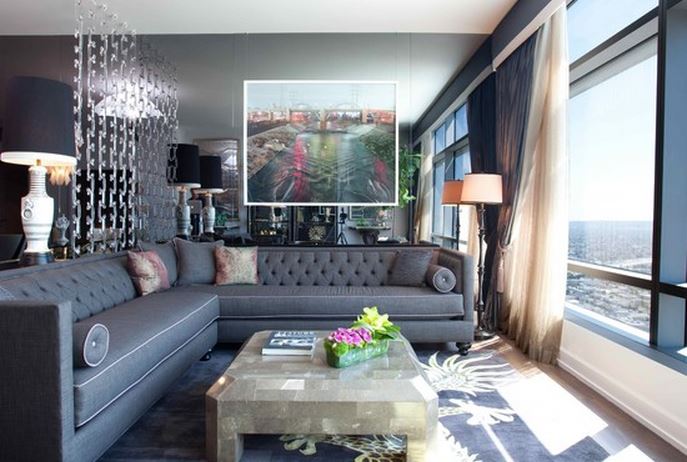 canapé angle convertible moderne