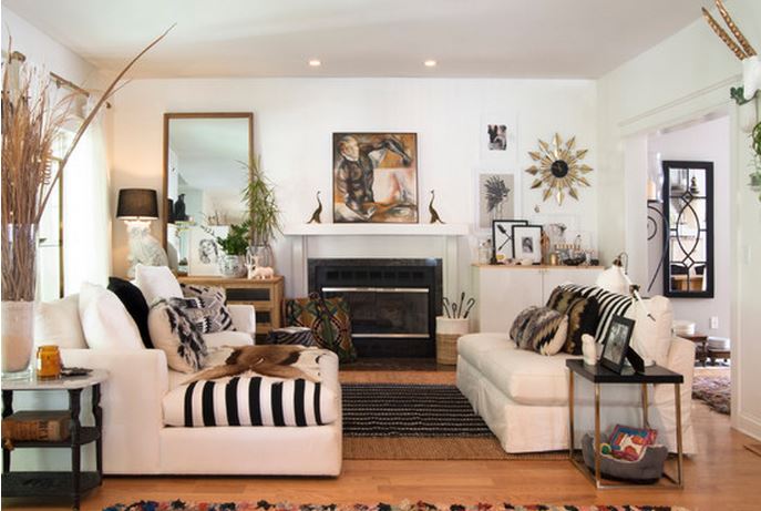 canapé moderne noir et blanc 2015