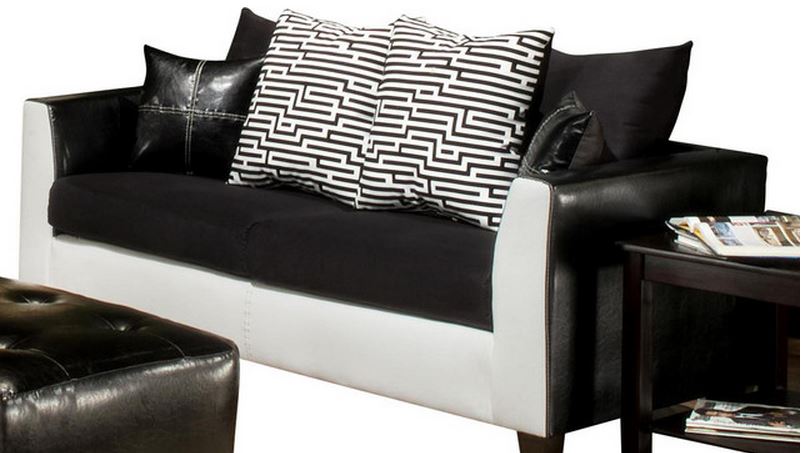 canapé moderne noir et blanc 2015