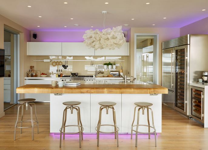 cuisine avec table integrée