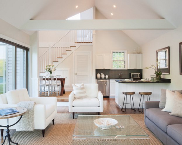 La maison semble plus spacieuse avec le concept d'espace ouvert